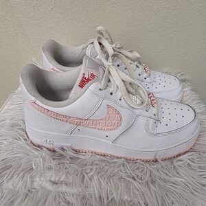Nike Air White and Pink Sneakers